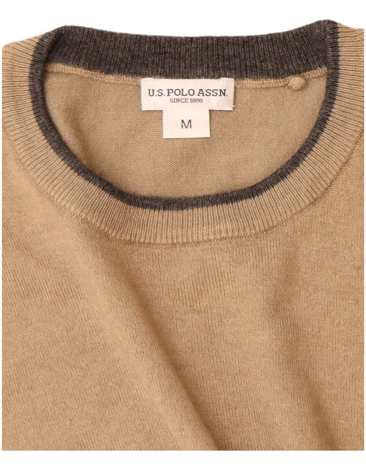 U.S. Polo Assn. Herre sweater med rund hals, medium beige