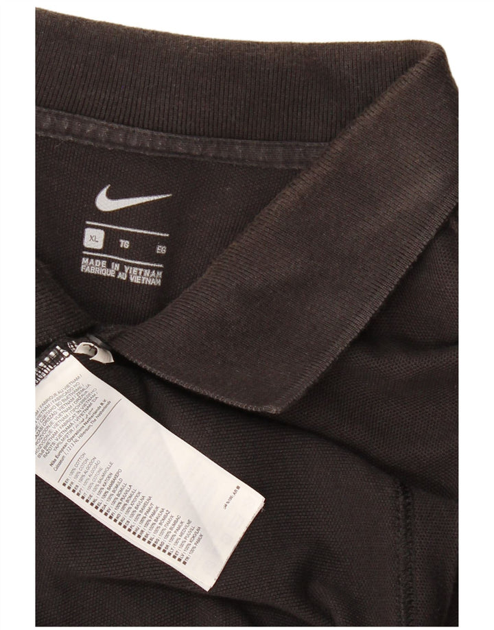 Nike herre poloshirt XL sort bomuld
