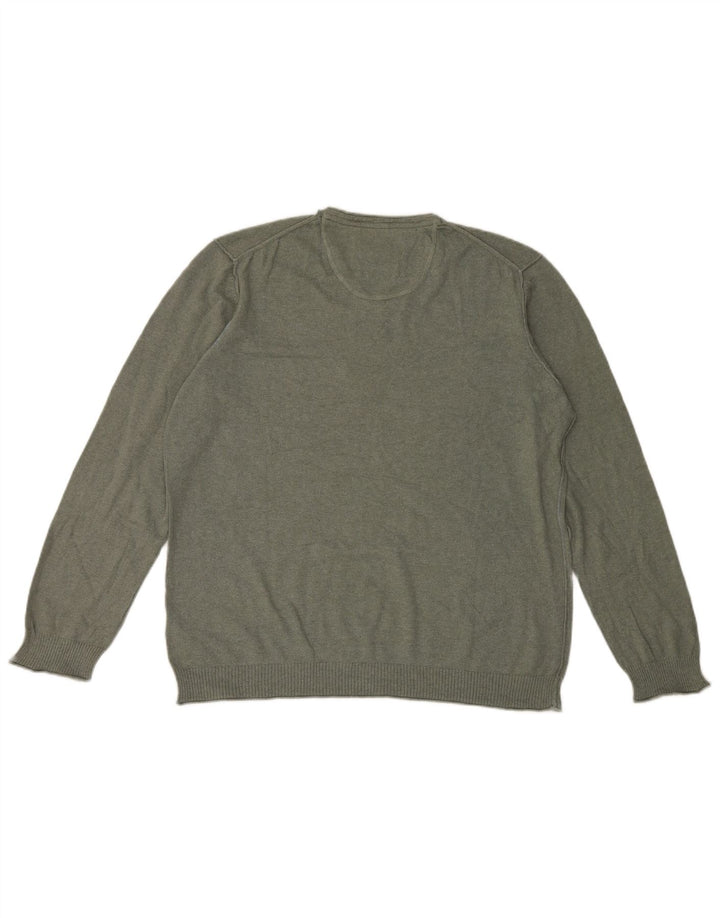 White Stuff Herre V-hals sweater XL Khaki Bomuld