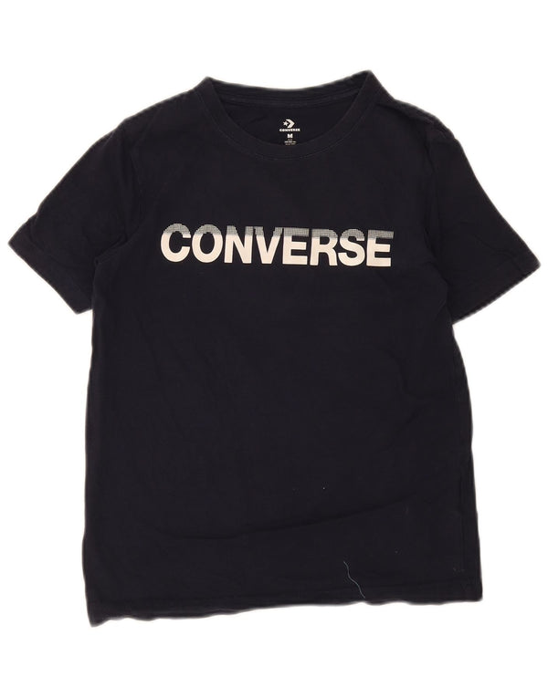 Converse drenge almindelig grafisk t-shirt top 10-11 år marineblå bomuld