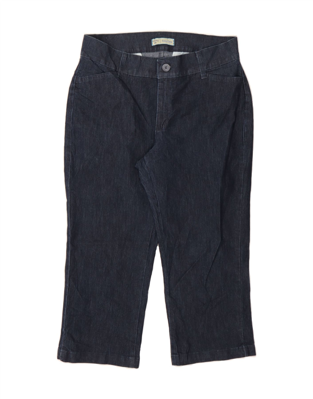 LEE Womens Easy Care Capri Jeans US 6 Medium W28 L20 Navy Blue Cotton Vintage Lee and Second-Hand Lee from Messina Hembry 