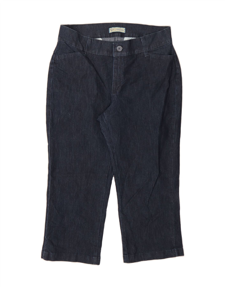 LEE Womens Easy Care Capri Jeans US 6 Medium W28 L20 Navy Blue Cotton Vintage Lee and Second-Hand Lee from Messina Hembry 