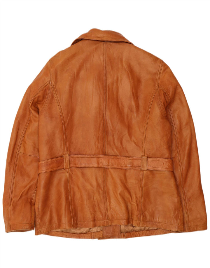 Yessica Dame Læderjakke UK 20 2XL Brun Læder