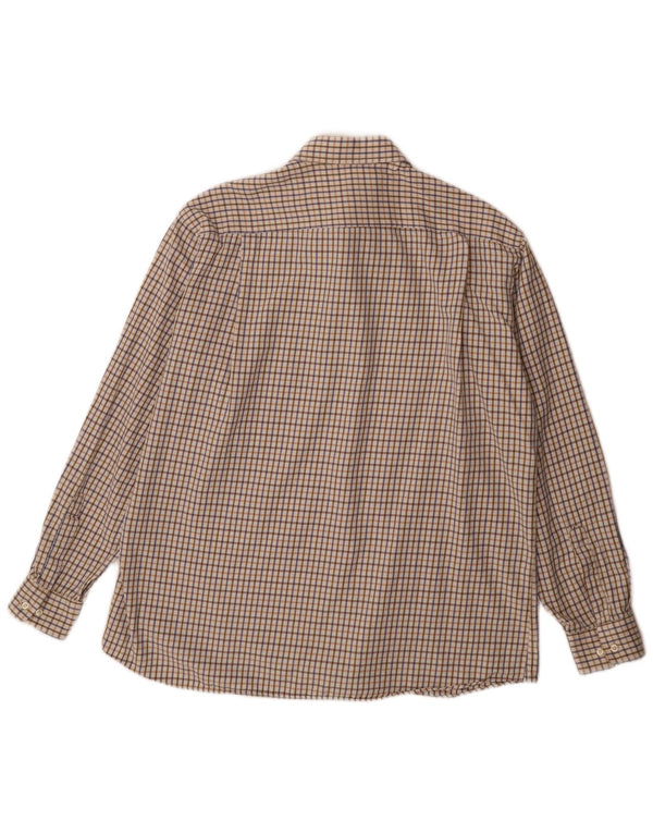 Ungaro Herre Classic Fit skjorte XL Beige ternet