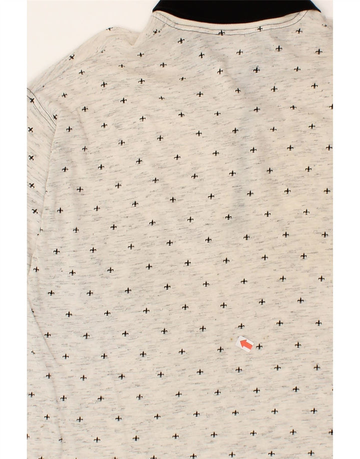 IL GRANCHIO Mens Polo Shirt Medium Grey Spotted Vintage Il Granchio and Second-Hand Il Granchio from Messina Hembry 