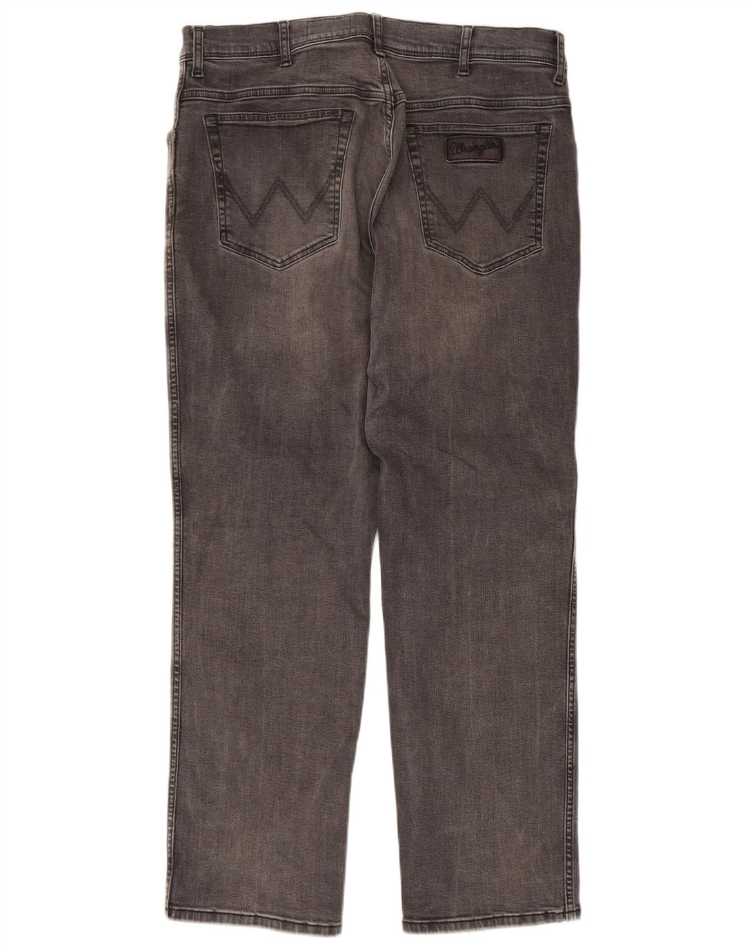 Wrangler Herre Texas Straight Jeans W36 L30 Grå Bomuld