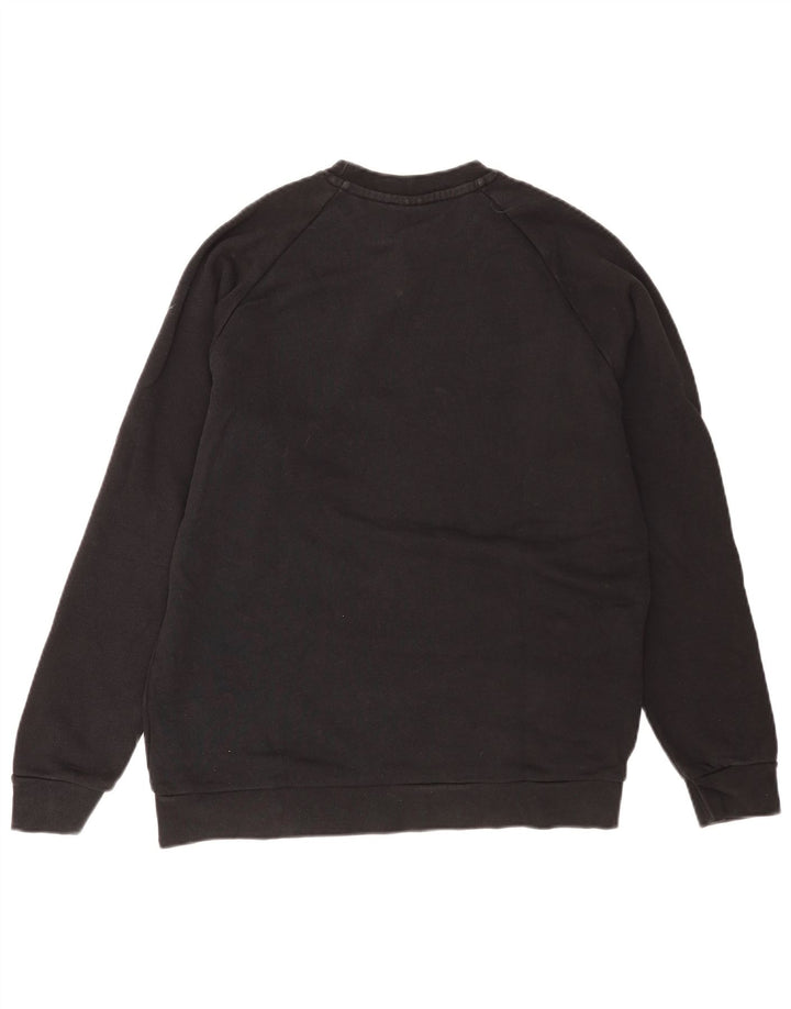 Adidas Grafisk Sweatshirt Jumper Medium Sort Bomuld