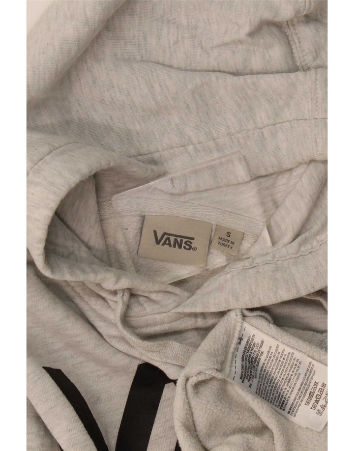 Vans Grafisk hættetrøje til mænd, lille grå flækket bomuld