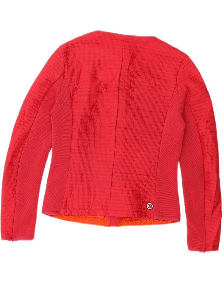 COLMAR Womens Racer Jacket IT 42 Small Red Polyester