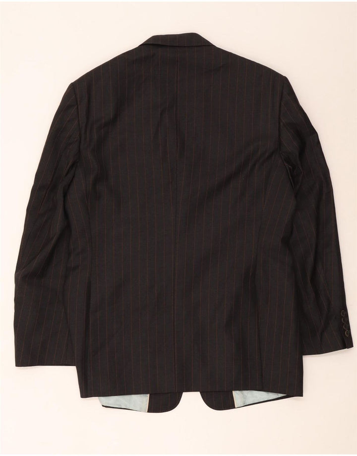 Ted Baker Herre 3-knaps blazerjakke EU 42 XL Gråstribet uld