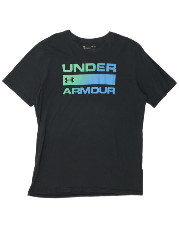 Under Armour Mens Heat Gear Graphic T-Shirt Top Large Black