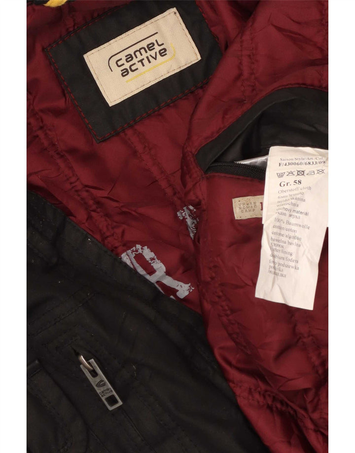 Camel Active Military Jacket til mænd IT 58 4XL Sort bomuld