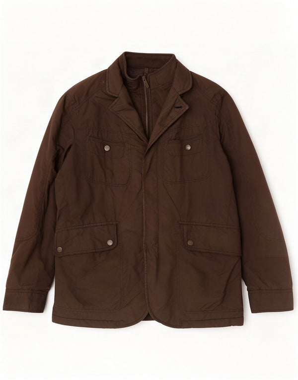 Massimo Dutti Herre polstret jakke Large Brun Polyester