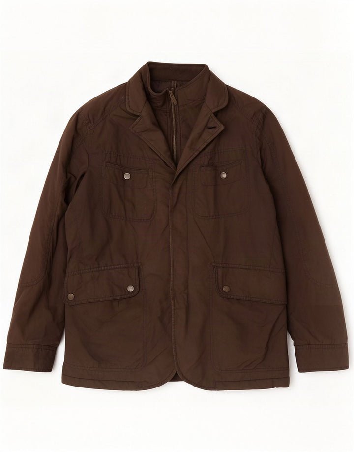 Massimo Dutti Herre polstret jakke Large Brun Polyester