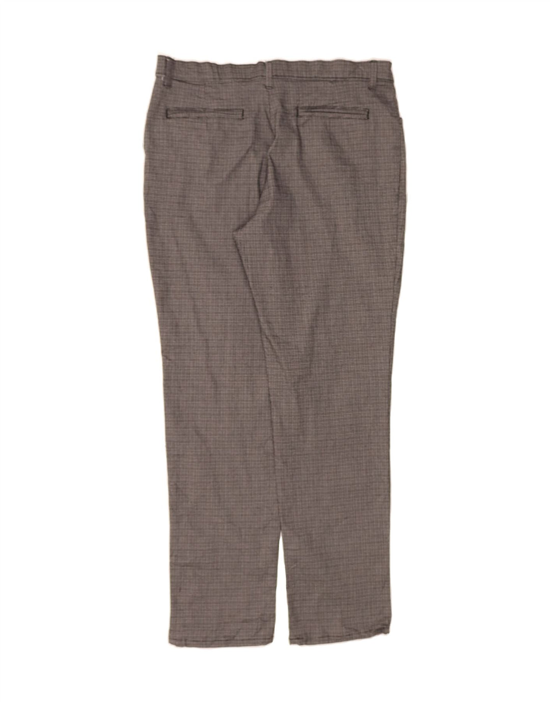 LEE Womens Straight Casual Trousers US 14 XL W36 L31 Grey Check Polyester Vintage Lee and Second-Hand Lee from Messina Hembry 