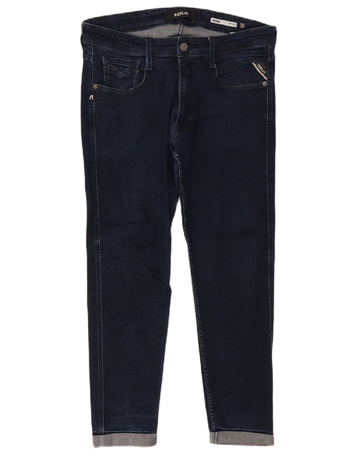 Replay Dame Bronny Super Slim Jeans W32 L26 Blå Bomuld