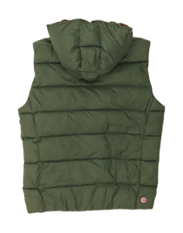 COLMAR Herre hætte polstret Gilet IT 48 Medium Grøn polyamid