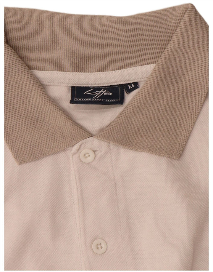 Lotto Herre Polo Shirt Medium White Colourblock