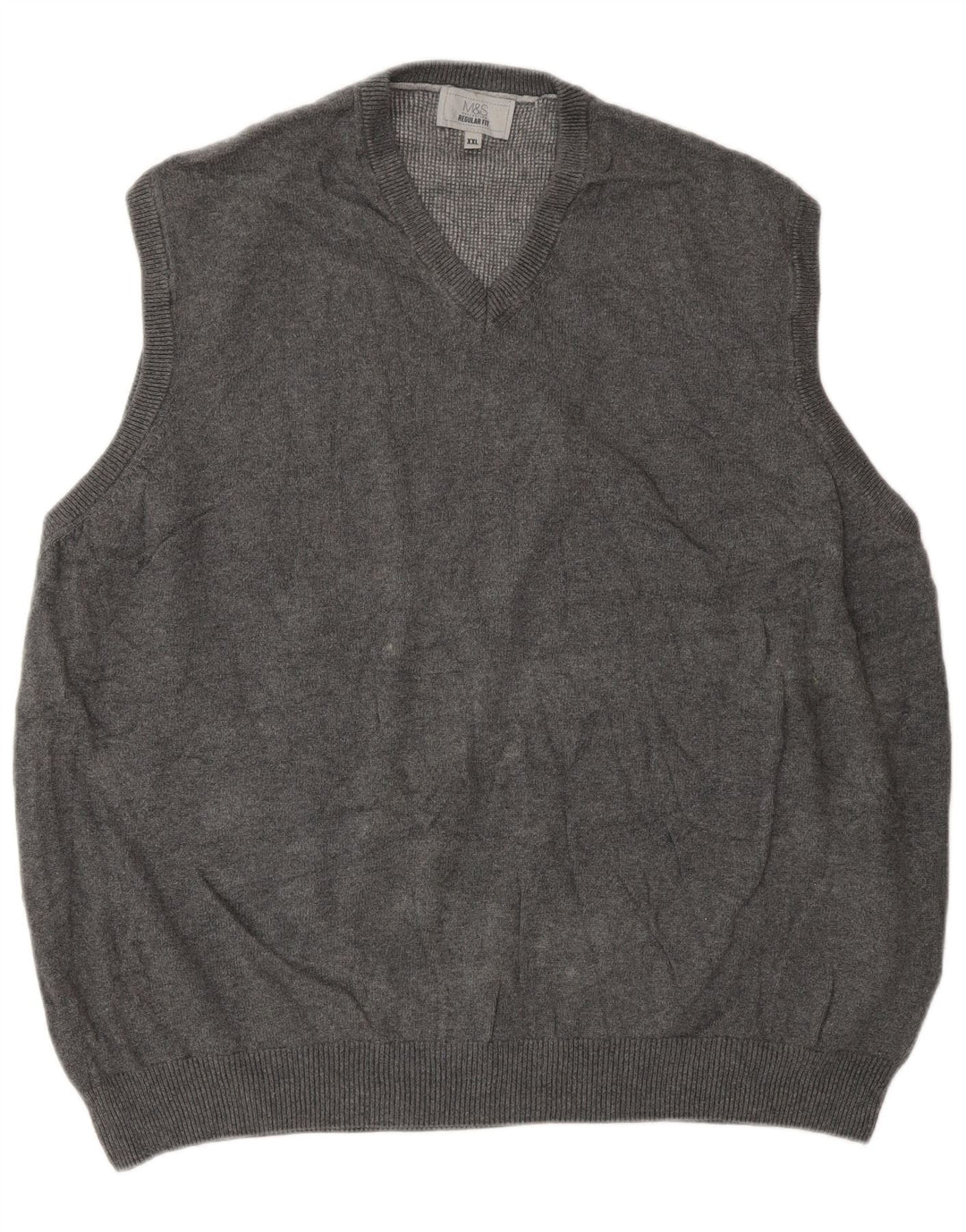 Marks & Spencer Herre Regular Fit Vest Tank Top 2XL Grå Bomuld