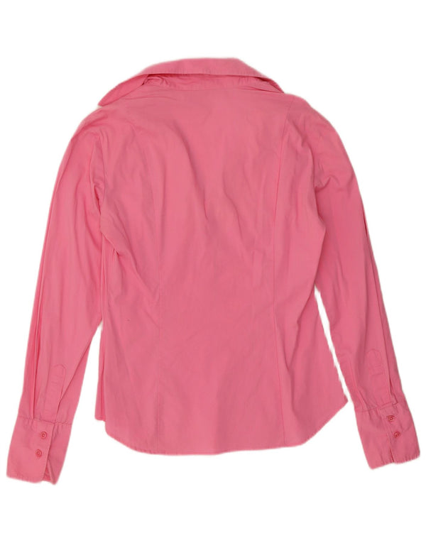 Benetton Dame Pullover Shirt UK 12 Medium Pink