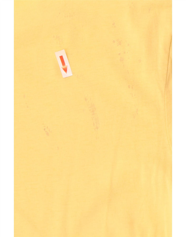 Levi's Grafisk T-shirt top til kvinder UK 12 Medium Gul