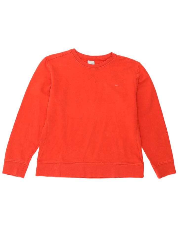 Nike Dame Sweatshirt Jumper UK 14/16 Large Red