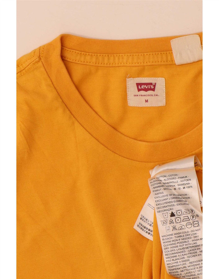 Levi's Herre T-Shirt Top Medium Gul Bomuld