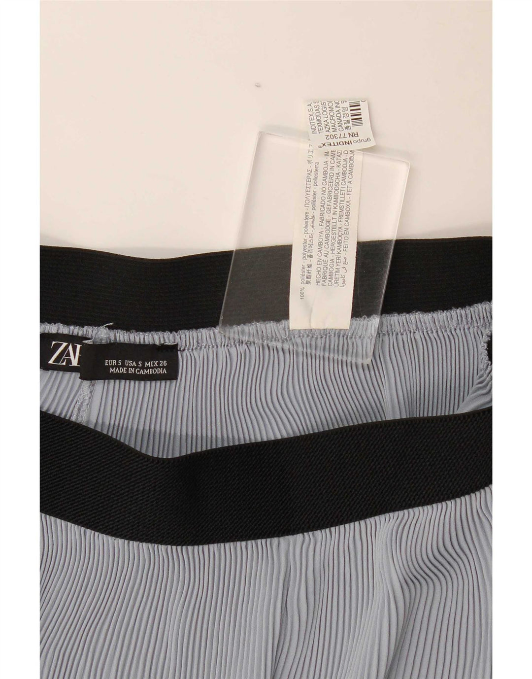 Zara Dame Cullotes Capri Bukser Small W26 L22 Blå Polyester