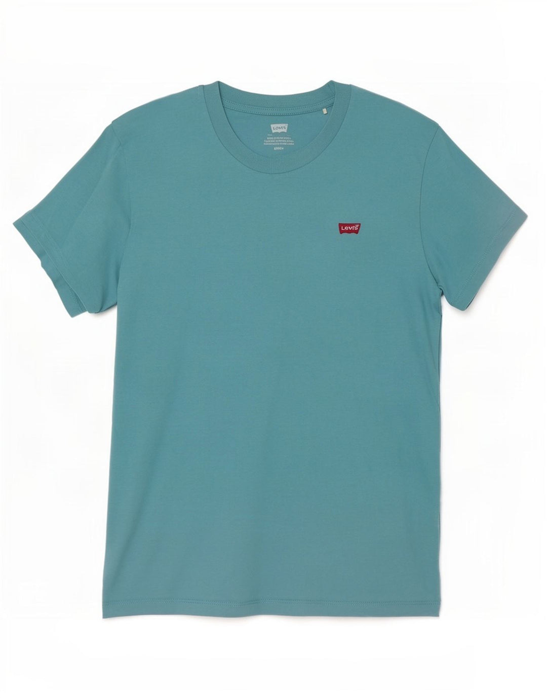 Levi's Dame T-Shirt Top UK 10 Lille Blå Bomuld