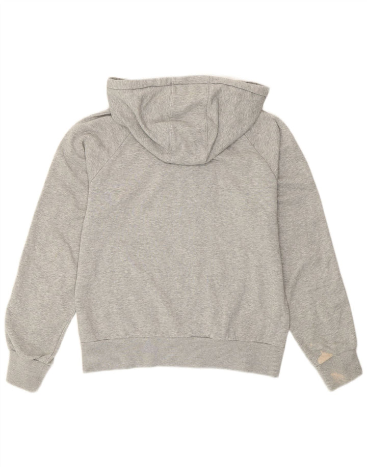 Adidas hættetrøje med lynlås til kvinder EU 40 Medium Grey Flecked Bomuld