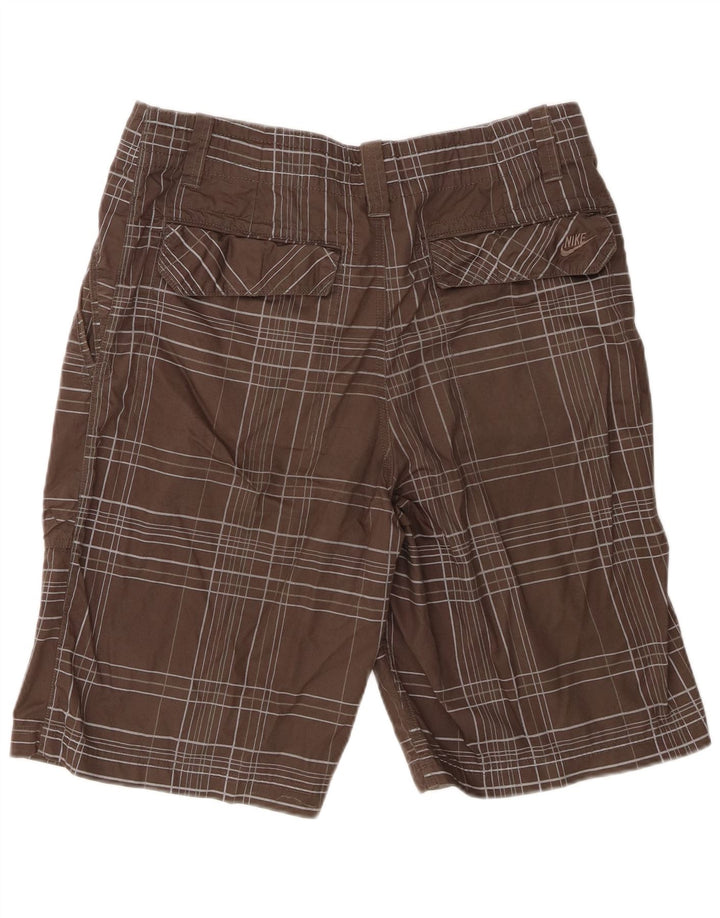 Nike Chino Shorts til mænd Medium W32 brun ternet bomuld