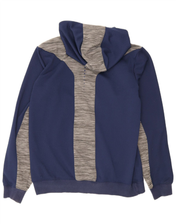 Kappa Hættetrøje med lynlås til mænd Large Navy Blue Colourblock Polyester