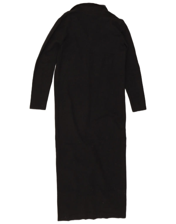 Marks & Spencer Dame Jumper Dress UK 10 Small Black Viscose