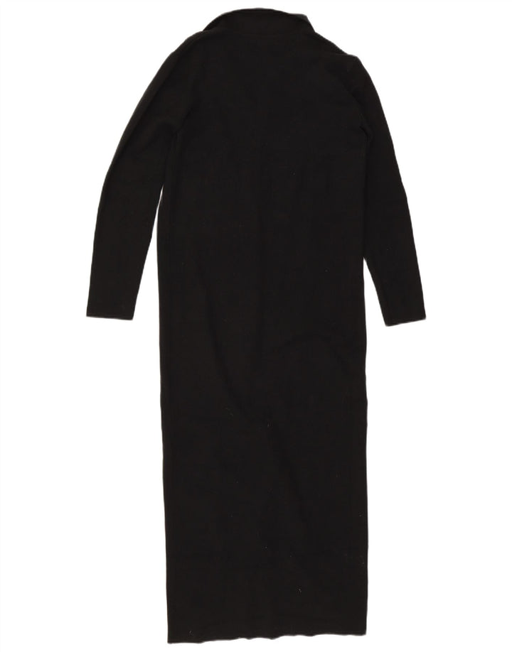 Marks & Spencer Dame Jumper Dress UK 10 Small Black Viscose