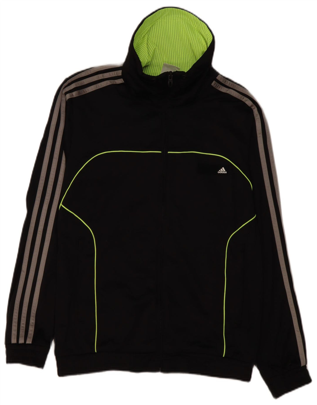 ADIDAS Grafisk træningsdragt topjakke til mænd UK 36/38 Lille sort