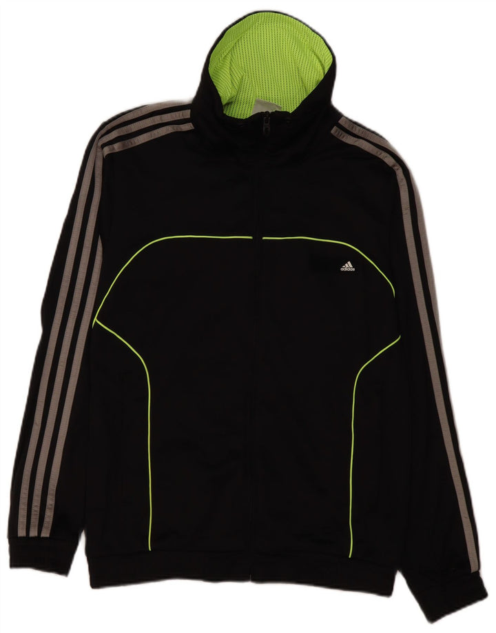 ADIDAS Grafisk træningsdragt topjakke til mænd UK 36/38 Lille sort