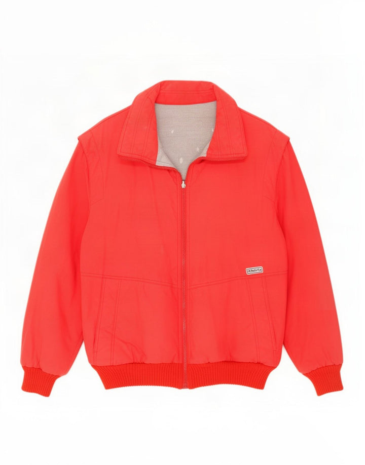 Vintage Herre Bomber Jacket UK 40 Large Red
