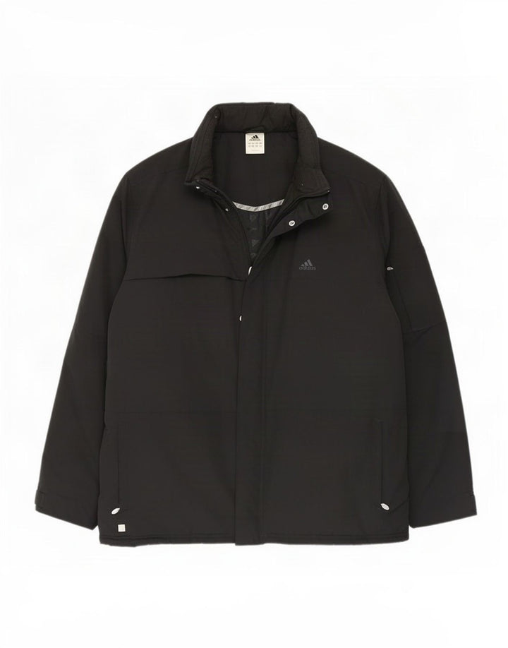 Adidas Herre Windbreaker Jacket UK 44 2XL Sort Polyamid