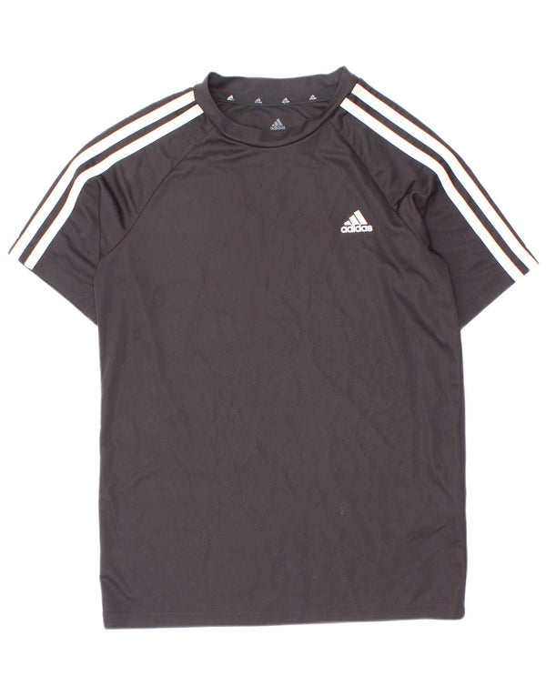 Adidas Boys Aeroready T-Shirt Top 11-12 År Sort Polyester