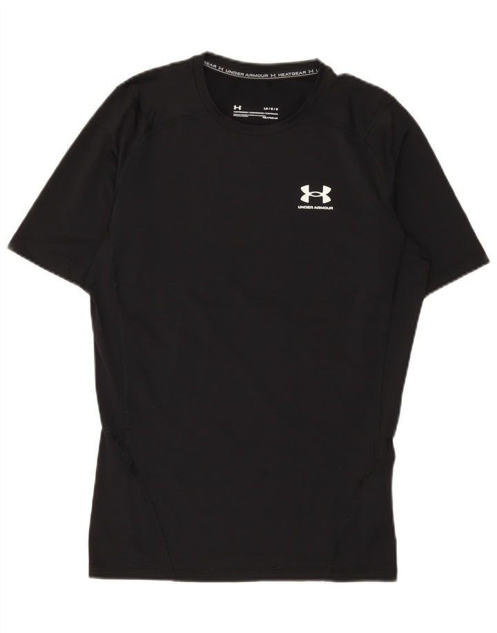 Under Armour Herre Compression T-Shirt Top Stor Sort Polyester