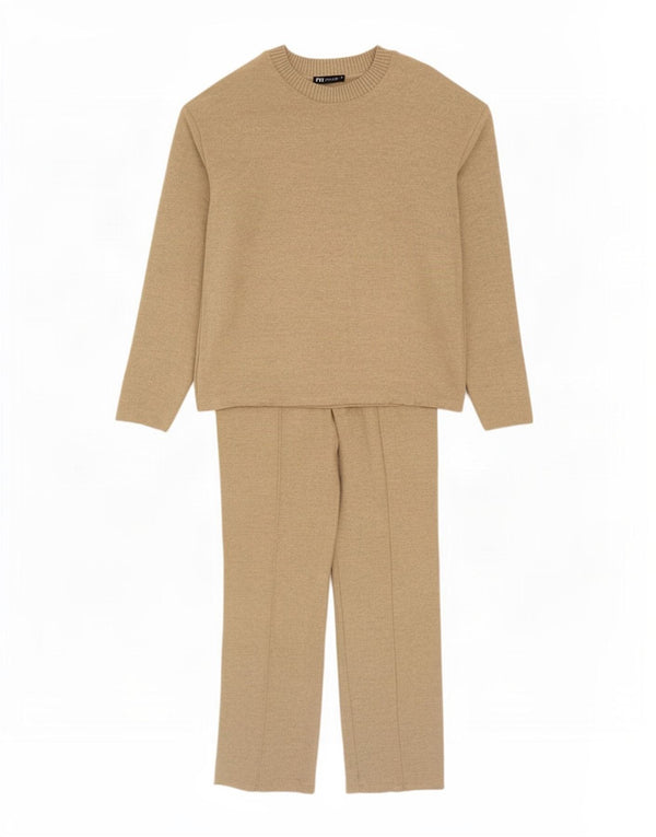 Zara Womens Loose Fit Full Tracksuit UK 10 Small Beige