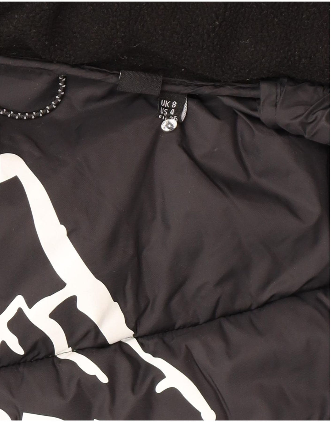 Superdry Polstret hættejakke til kvinder UK 8 Lille grøn nylon