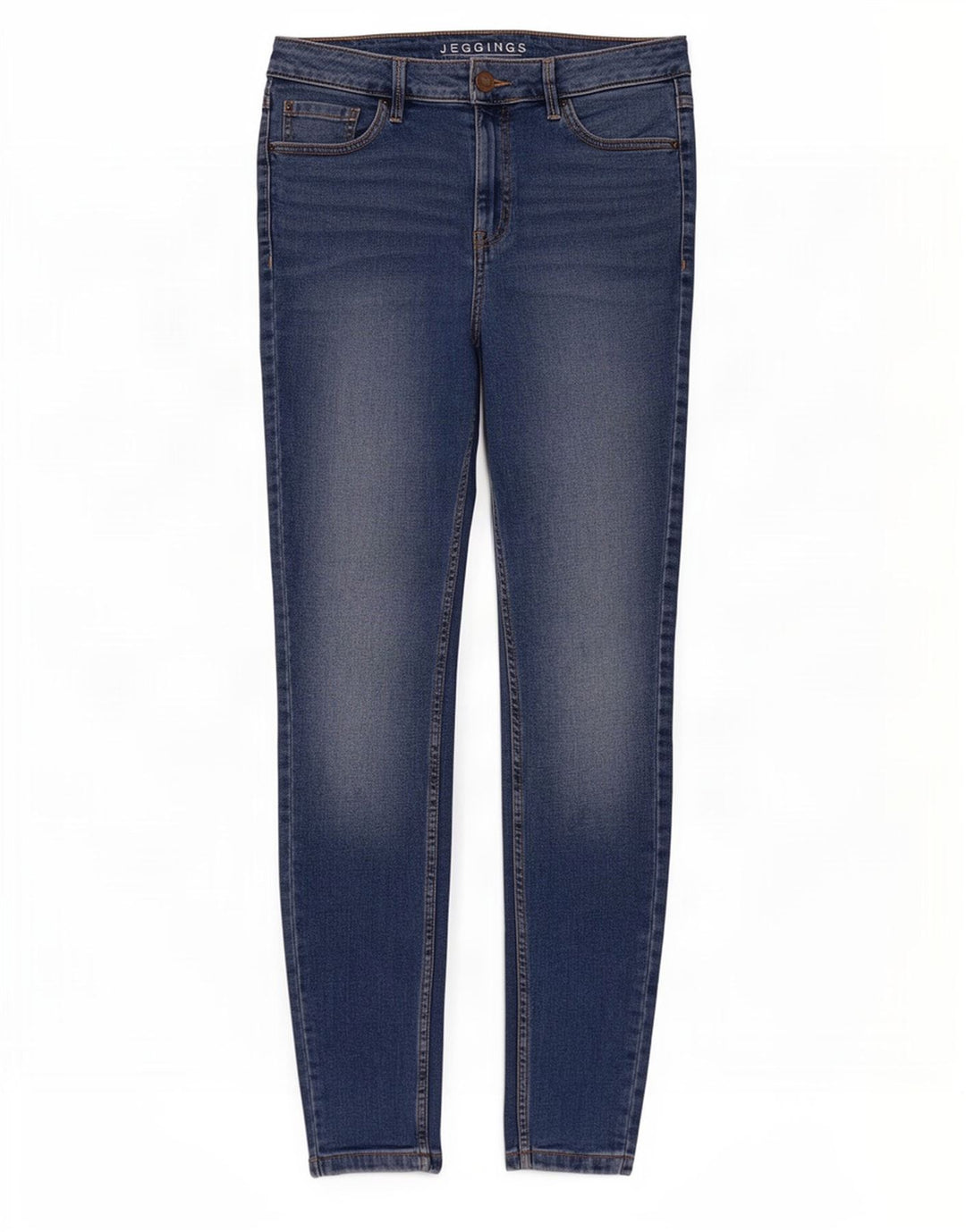 Marks & Spencer Dame Jegging Jeans UK 12 Medium W30 L30 Blå Bomuld