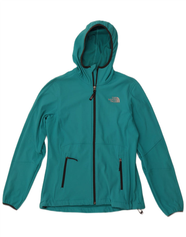 THE NORTH FACE Træningsdragt med hætte til kvinder, topjakke UK 12 Medium Turkis