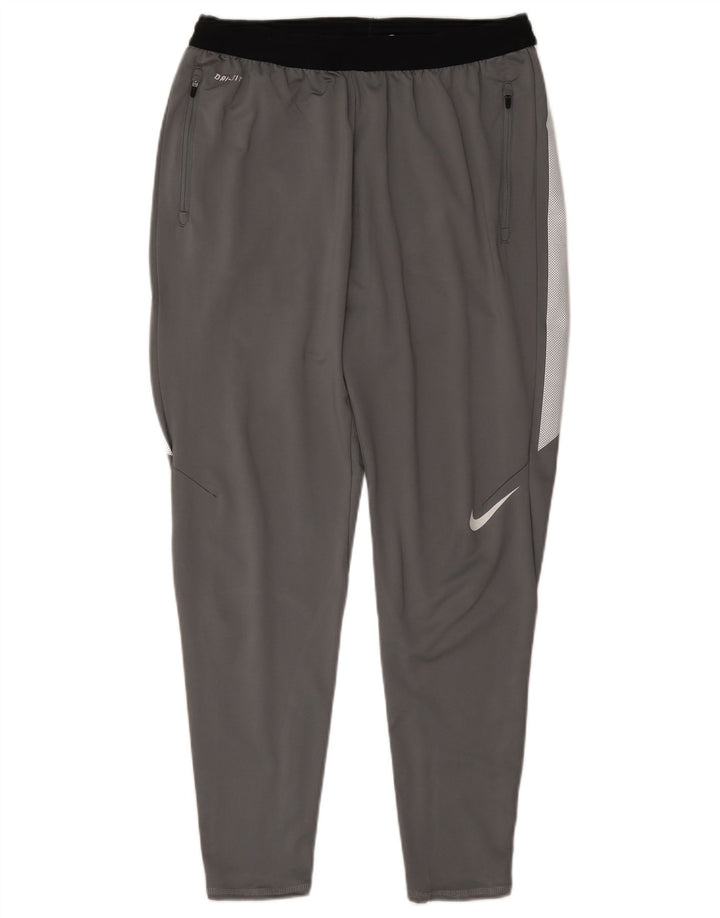 Nike Herre Dri Fit træningsdragt Bukser Large Grå Colourblock Polyester