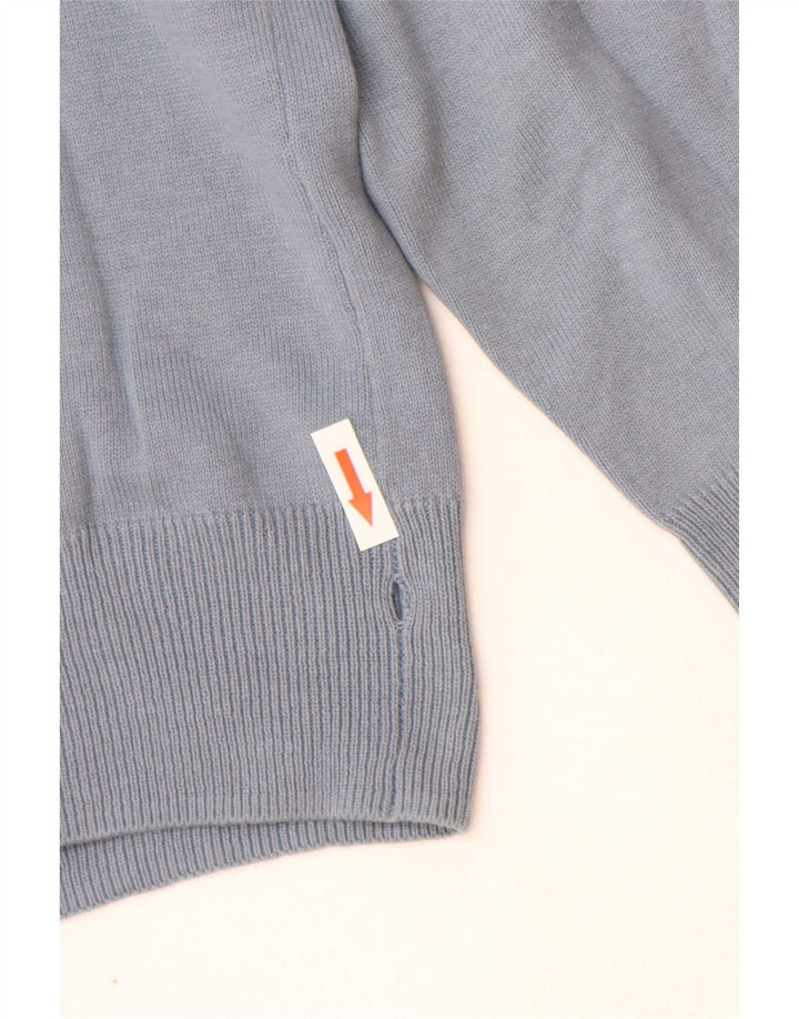 Marks & Spencer Herre sweater med rund hals, stor blå bomuld
