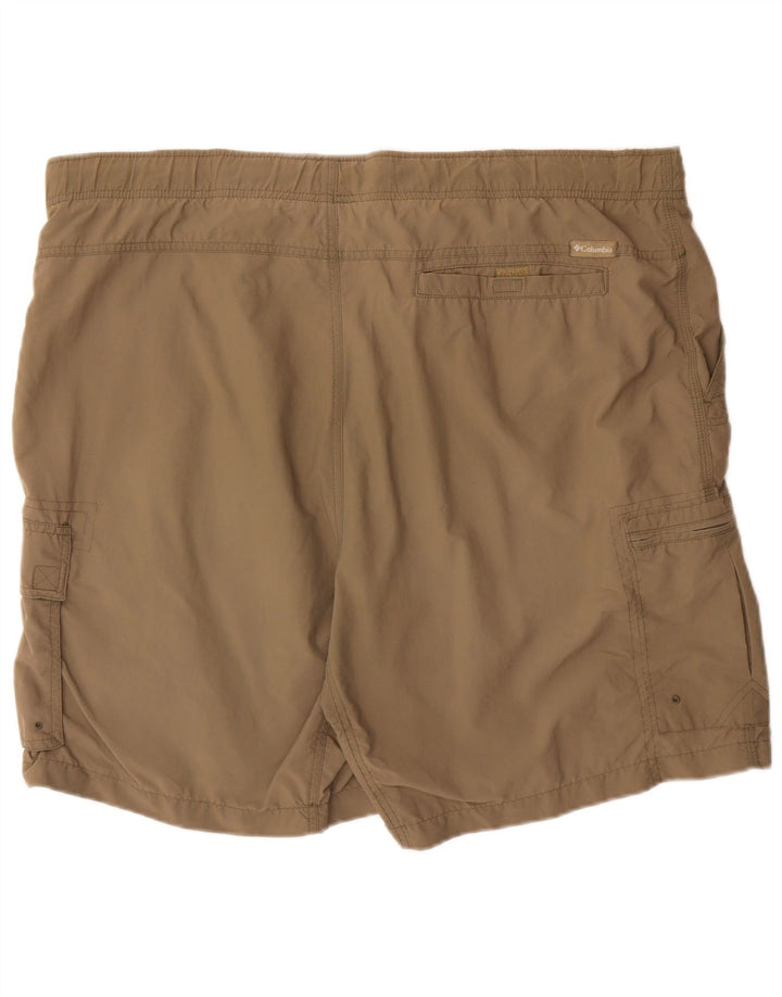 Columbia Herre Cargo Shorts XL W40 Beige Polyester