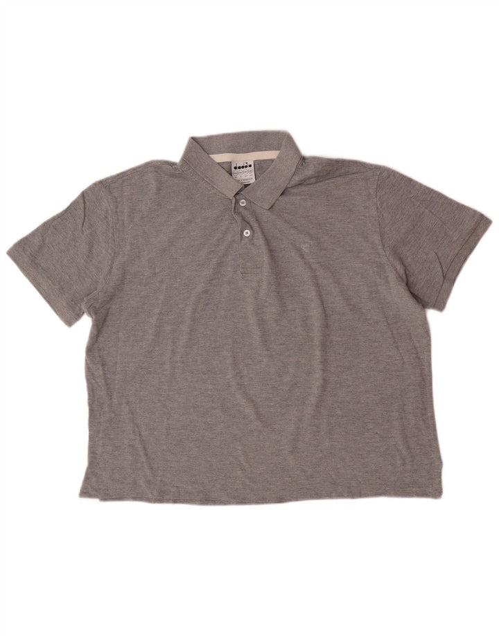 Diadora herre poloshirt 2XL Grå