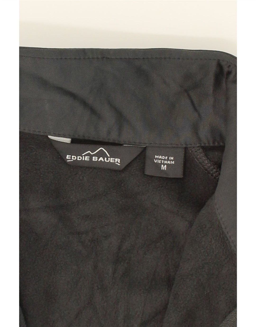 EDDIE BAUER Mens Zip Neck Top Long Sleeve Medium Grey Polyester Vintage Eddie Bauer and Second-Hand Eddie Bauer from Messina Hembry 