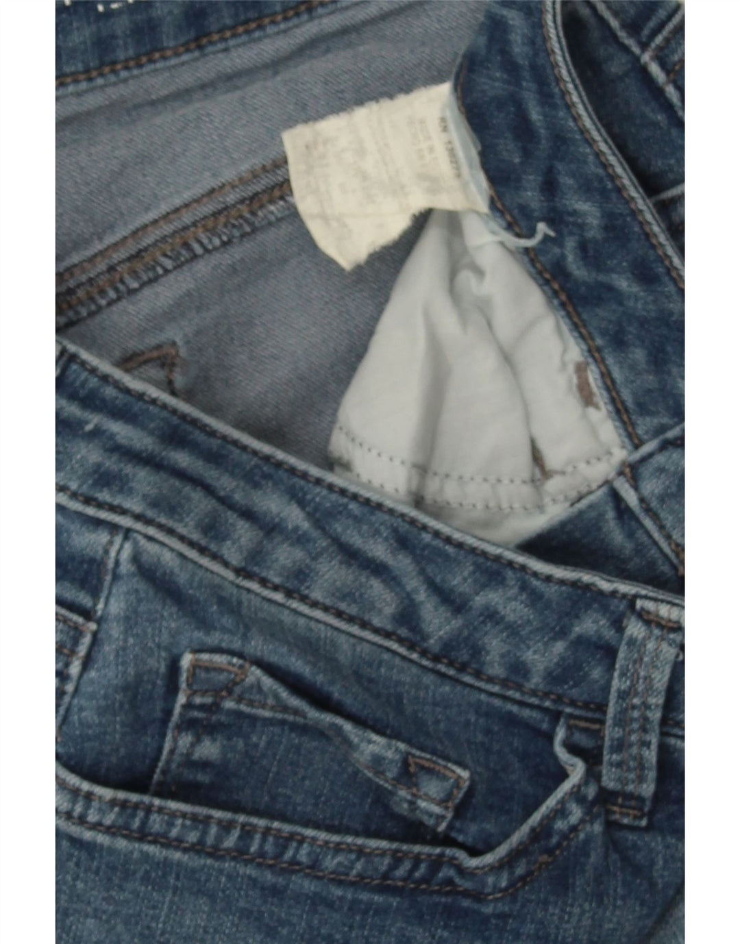 LEE Womens Capri Straight Jeans US 12 Large W30 L21 Blue Cotton Vintage Lee and Second-Hand Lee from Messina Hembry 